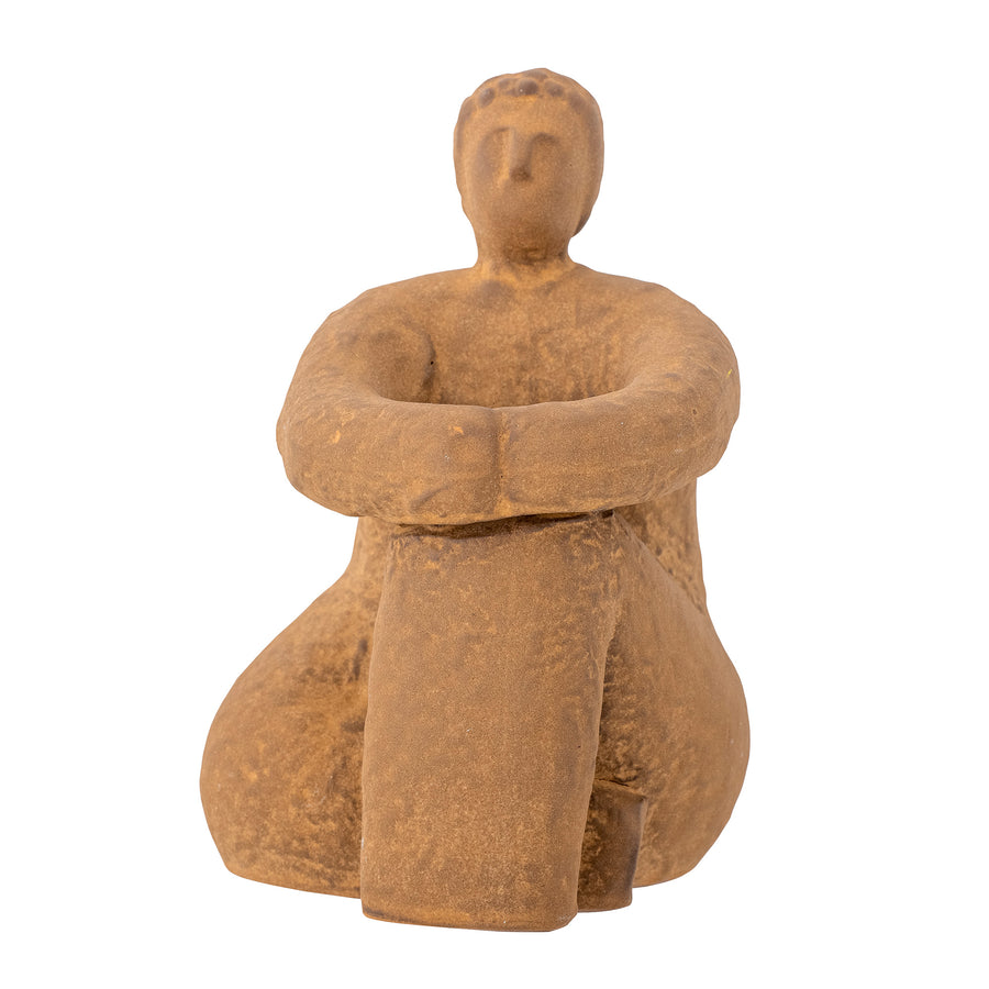 Bloomingville Sandhya Deko-Figur, Braun, L 10 × H 14,5 × B 11 cm