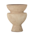 Bloomingville Cristel Deko-Vase, Natur/Beige, L 14,5 × H 19 × B 8,5 cm