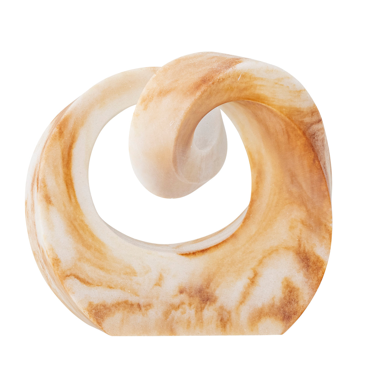 Bloomingville Swirl Deko-Skulptur, Braun, L 18 × H 16,5 × B 8,5 cm
